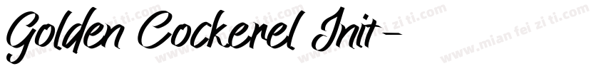 Golden Cockerel Init字体转换
